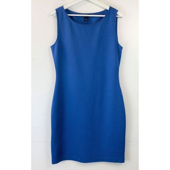NWT St. John Knit Wool-blend Sheath Dress - Picture 2 of 9
